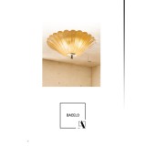 AMPLEX 8158 | Bacelo Amplex mennyezeti lámpa 3x E27 fényes sárgaréz
