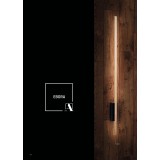 AMPLEX 8241 | Ebora Amplex falikar lámpa 1x LED 720lm 3000K fényes sárgaréz, fekete