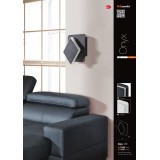 AZZARDO 3358 | Onyx-AZ Azzardo fali lámpa négyzet 1x LED 510lm 3200K fekete, fehér