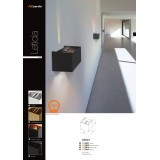 AZZARDO 2932 | Leticia Azzardo fali lámpa kocka állítható szórásszög, elforgatható fényforrás 1x G9 fekete