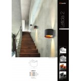AZZARDO 2815 | Leticia2 Azzardo fali lámpa állítható szórásszög, elforgatható fényforrás 1x G9 fekete, arany