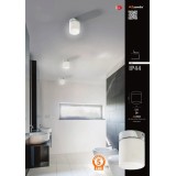 AZZARDO 2068 | Lir Azzardo fali, mennyezeti lámpa 1x LED 490lm 3000K IP44 króm, fehér