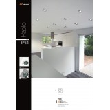AZZARDO 0817 | Pablo Azzardo beépíthető lámpa négyzet 80x80mm 1x GU10 IP54 fehér
