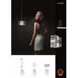 AZZARDO 0035 | Box-AZ Azzardo fali lámpa 2x G4 króm, átlátszó