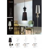 AZZARDO 0063 | Baroco Azzardo álló lámpa 173cm kapcsoló 1x E27 fekete, antik