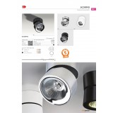 AZZARDO 1618 | Scorpio-AZ Azzardo spot lámpa henger elforgatható alkatrészek 1x LED 980lm 3000K fehér