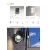 AZZARDO 3318 | Joe-AZ Azzardo falikar lámpa henger 1x GU10 IP54 fekete, átlátszó