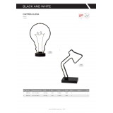 BRILLIANT G99011/06 | Lucia Brilliant asztali lámpa 36cm vezeték kapcsoló 1x LED 300lm 4000K fekete