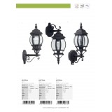 BRILLIANT 48681/06 | Istria Brilliant falikar lámpa 1x E27 IP23 fekete