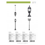 BRILLIANT 48685/06 | Istria Brilliant álló lámpa 112cm 1x E27 IP23 fekete