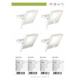 BRILLIANT G96322/05 | Dryden Brilliant fali lámpa elforgatható alkatrészek 1x LED 1600lm 4000K IP65 fehér