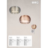 BRILLIANT 61111/53 | Relax-BRI Brilliant fali lámpa kapcsoló 1x G9 króm, bronz, fehér