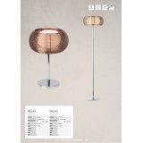 BRILLIANT 61149/53 | Relax-BRI Brilliant asztali lámpa 39cm vezeték kapcsoló 1x G9 bronz, króm
