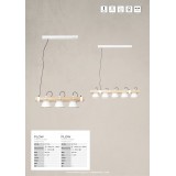 BRILLIANT 82173/05 | Plow Brilliant függeszték lámpa rövidíthető vezeték 3x E27 fehér, fa.