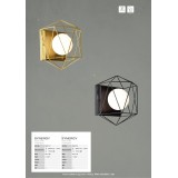 BRILLIANT 96847/12 | Synergy Brilliant fali lámpa 1x G9 sárgaréz, fehér