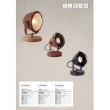 BRILLIANT 94928/60 | Carmen-BRI Brilliant asztali lámpa 31cm vezeték kapcsoló elforgatható alkatrészek 1x E27 rozsdabarna