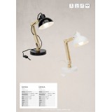BRILLIANT 98979/05 | Moda-BRI Brilliant asztali lámpa 41,5cm vezeték kapcsoló elforgatható alkatrészek 1x E27 fehér