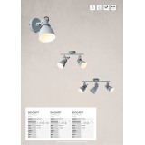 BRILLIANT 76313/70 | Bogart Brilliant mennyezeti lámpa elforgatható alkatrészek 2x E14 beton