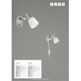 BRILLIANT 35810/77 | LucaB Brilliant spot lámpa elforgatható alkatrészek 1x E14 szatén nikkel, króm, fehér