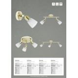 BRILLIANT 55313/18 | SofiaB Brilliant spot lámpa elforgatható alkatrészek 2x E14 sárgaréz, fehér