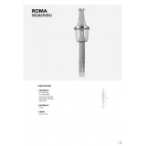 COSMOLIGHT W04694NI | Roma-COS Cosmolight fali lámpa 4x E14 nikkel
