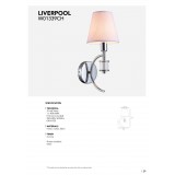 COSMOLIGHT W01339CH-WH | Liverpool-COS Cosmolight falikar lámpa 1x E14 króm, átlátszó, fehér