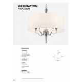 COSMOLIGHT P05922NI-WH | Washington-COS Cosmolight csillár lámpa 5x E14 nikkel, fehér