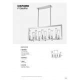 COSMOLIGHT P10069NI | Oxford-COS Cosmolight függeszték lámpa állítható magasság 10x E14 nikkel, átlátszó