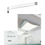EGLO 98193 | Siderno Eglo tükörmegvilágító lámpa 1x LED 2600lm 4000K IP44 króm, szatén