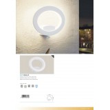 EGLO 96274 | Emollio Eglo fali lámpa kerek 1x LED 1000lm 3000K IP44 fehér