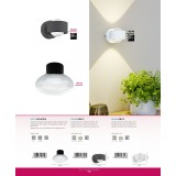 EGLO 99112 | Belategi Eglo fali, mennyezeti lámpa 1x E27 fekete, áttetsző, füst