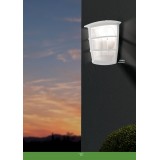EGLO 93403 | Aloria Eglo falikar lámpa 1x E27 IP44 fehér, áttetsző