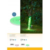 EGLO 900222 | Flatneon-IP Eglo LED szalag lámpa vezetékkel, villásdugóval elátott 480x LED IP44 zöld, fehér