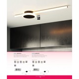 EGLO 99608 | Sarginto Eglo fali, mennyezeti lámpa 1x LED 690lm 3000K fekete, fehér