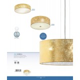 EGLO 97642 | Viserbella Eglo mennyezeti lámpa kerek 3x E27 pezsgő, arany