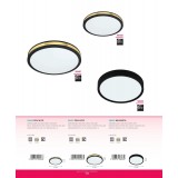 EGLO 98603 | Musurita Eglo mennyezeti lámpa kerek 1x LED 2000lm 3000K fekete, fehér