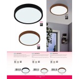 EGLO 98604 | Musurita Eglo mennyezeti lámpa kerek 1x LED 3900lm 3000K fekete, fehér