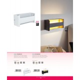 EGLO 98544 | Feloniche Eglo fali lámpa Samsung LED kerek 1x LED 1100lm 3000K fehér, átlátszó