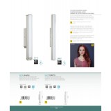 EGLO 94617 | Torretta Eglo fali lámpa 1x LED 1500lm 4000K IP44 matt nikkel, fehér