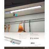 EGLO 96081 | Teya Eglo pultmegvilágító lámpa mozgásérzékelő 1x LED 850lm 4000K ezüst, fehér