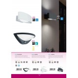 EGLO 98711 | Chinoa Eglo fali lámpa 1x LED 1100lm 3000K IP44 fehér, átlátszó