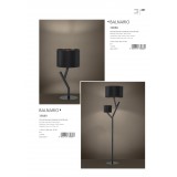 EGLO 39888 | Balnario Eglo asztali lámpa 63cm vezeték kapcsoló 1x E27 fekete