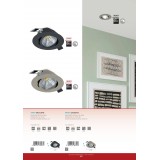 EGLO 98305 | Saliceto Eglo beépíthető lámpa kerek szabályozható fényerő, billenthető Ø88mm 1x LED 450lm 4000K fehér
