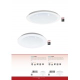 EGLO 97593 | Fiobbo Eglo beépíthető LED panel kerek Ø225mm 1x LED 1700lm 3000K fehér, kristály hatás