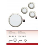 EGLO 99139 | Fueva-5 Eglo beépíthető LED panel kerek Ø216mm 1x LED 1800lm 3000K szatén nikkel, fehér
