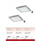 EGLO 97264 | Fueva-1 Eglo fali, mennyezeti LED panel négyzet 1x LED 2500lm 3000K fehér
