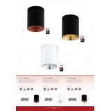 EGLO 94502 | Polasso Eglo mennyezeti lámpa henger 1x LED 340lm 3000K fekete, arany