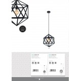 EGLO 49617 | Covaleda Eglo asztali lámpa 73,5cm vezeték kapcsoló elforgatható alkatrészek 1x E27 fekete, sárgaréz, arany