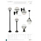 ELSTEAD GLENBEIGH-WALL | Glenbeigh Elstead falikar lámpa tengerpartra tervezve 1x E27 IP44 UV fekete, opál
