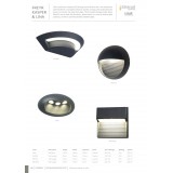 ELSTEAD FREYR-R | Freyr Elstead fali lámpa 1x LED 260lm IP54 grafit